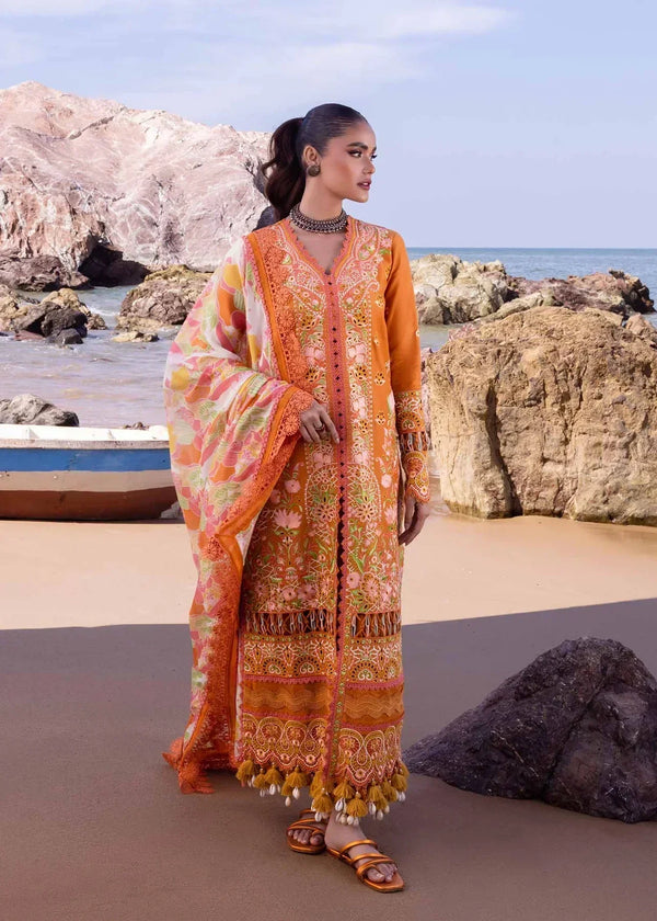 Akbar Aslam | Oasis Lawn 24 | Calla Lily - by - Libasekhas UK - Registered Vendor of : Akbar Aslam - 100% Original Designer Dresss