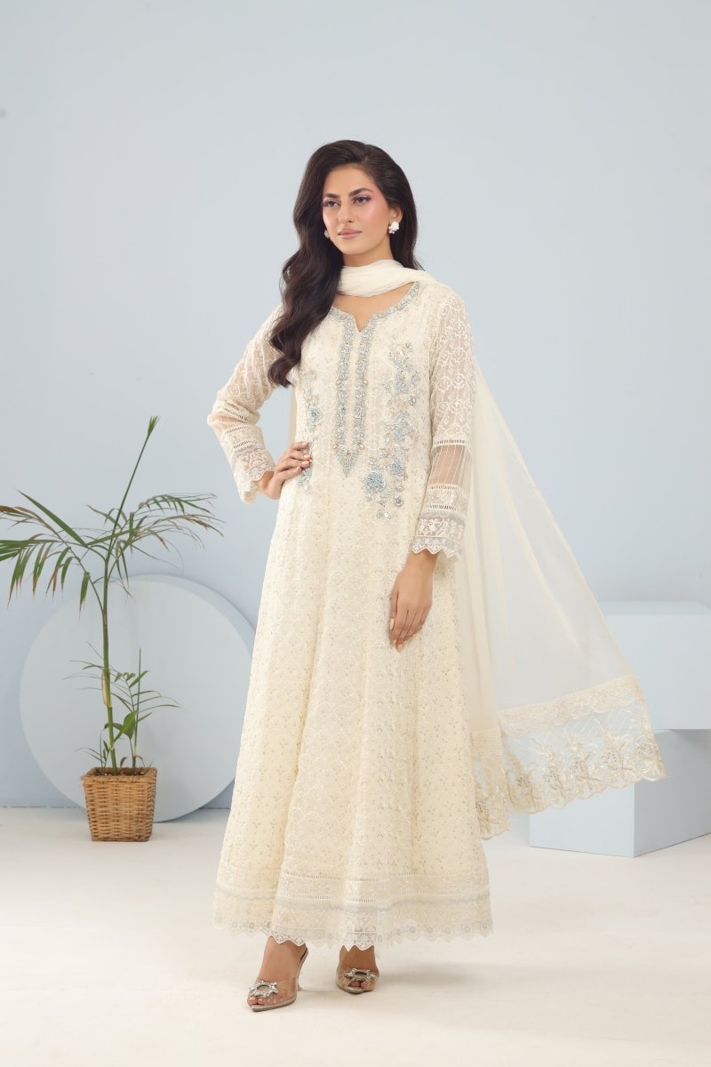 Panache | Pret | Alabaster Grace - by - Libasekhas UK - Registered Vendor of : Panache By Mona - 100% Original Designer Dresss