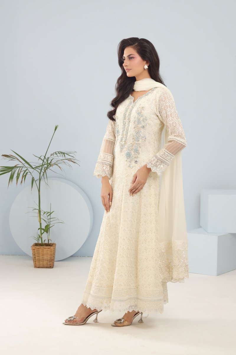 Panache | Pret | Alabaster Grace - by - Libasekhas UK - Registered Vendor of : Panache By Mona - 100% Original Designer Dresss
