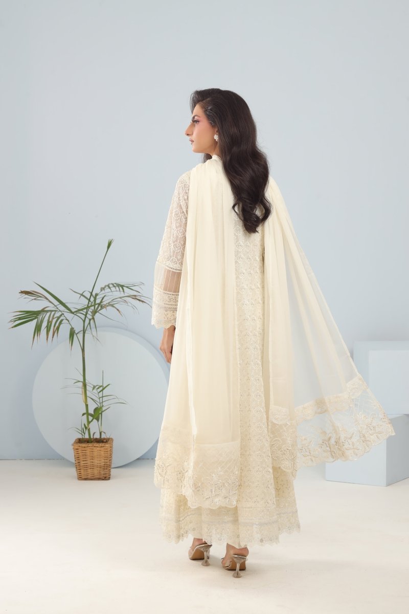 Panache | Pret | Alabaster Grace - by - Libasekhas UK - Registered Vendor of : Panache By Mona - 100% Original Designer Dresss