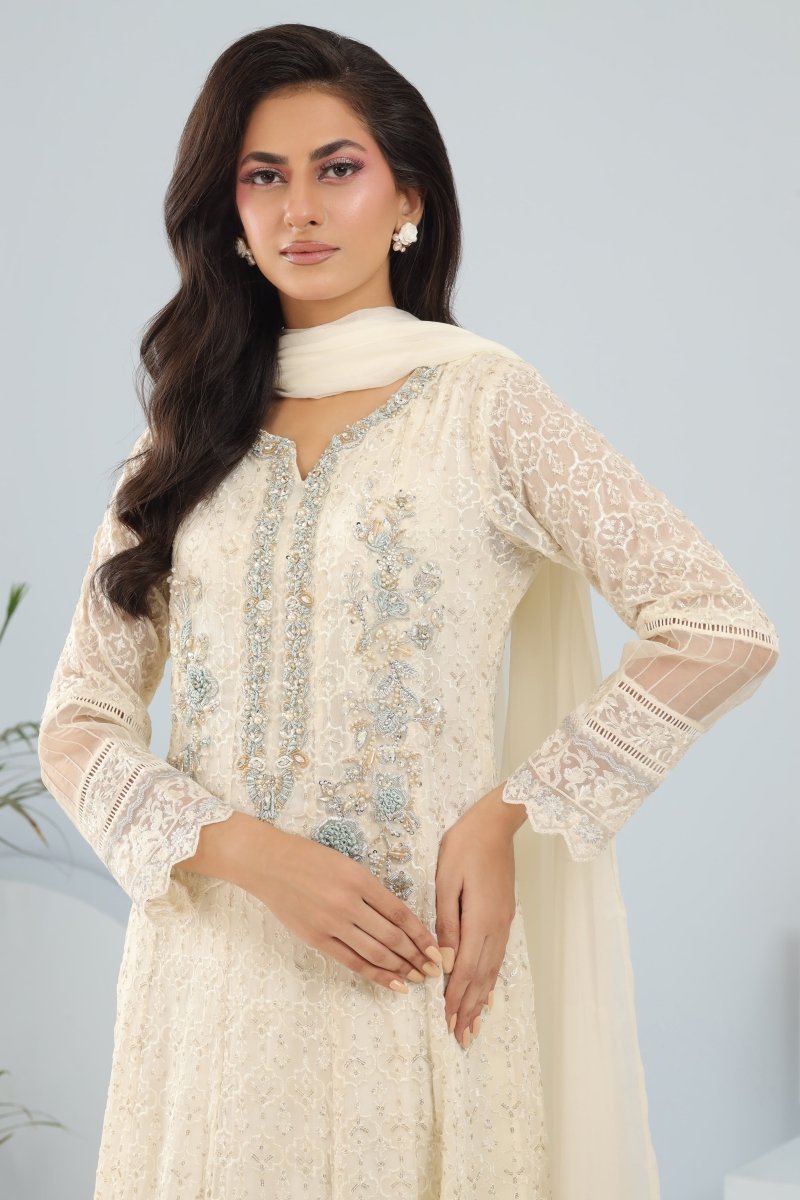 Panache | Pret | Alabaster Grace - by - Libasekhas UK - Registered Vendor of : Panache By Mona - 100% Original Designer Dresss