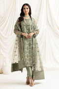 Alizeh | Dua Formals 23 | DUA-V02D02B-ALARA(PISTACHIO) - by - Libasekhas UK - Registered Vendor of : Alizeh - 100% Original Designer Dresss