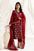 Alizeh | Dua Formals 23 | DUA-V02D02A-ALARA(RED) - by - Libasekhas UK - Registered Vendor of : Alizeh - 100% Original Designer Dresss