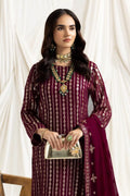 Alizeh | Dua Formals 23 | DUA-V02D03A-AYSAL(MAGENTA) - by - Libasekhas UK - Registered Vendor of : Alizeh - 100% Original Designer Dresss