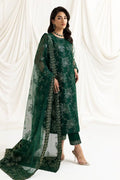 Alizeh | Dua Formals 23 | DUA-V02D05A-ELNAZ(GREEN) - by - Libasekhas UK - Registered Vendor of : Alizeh - 100% Original Designer Dresss