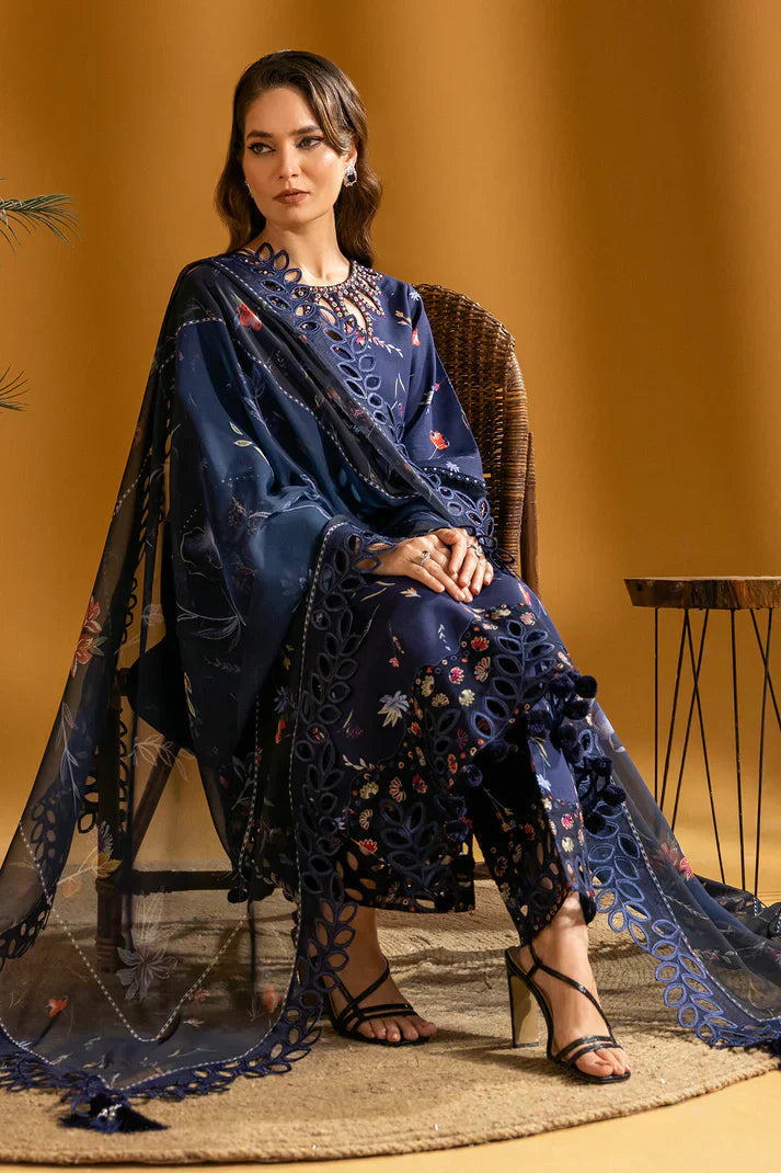 Alizeh | Maahi Embroidered Lawn | Iris - by - Libasekhas UK - Registered Vendor of : Alizeh - 100% Original Designer Dresss