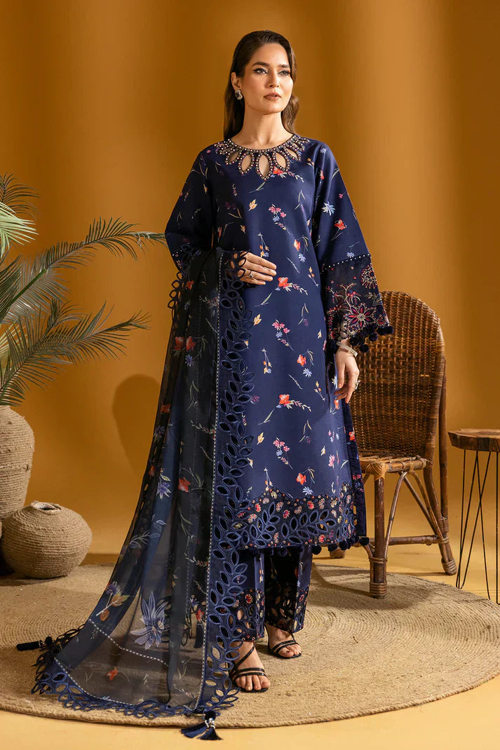 Alizeh | Maahi Embroidered Lawn | Iris - by - Libasekhas UK - Registered Vendor of : Alizeh - 100% Original Designer Dresss