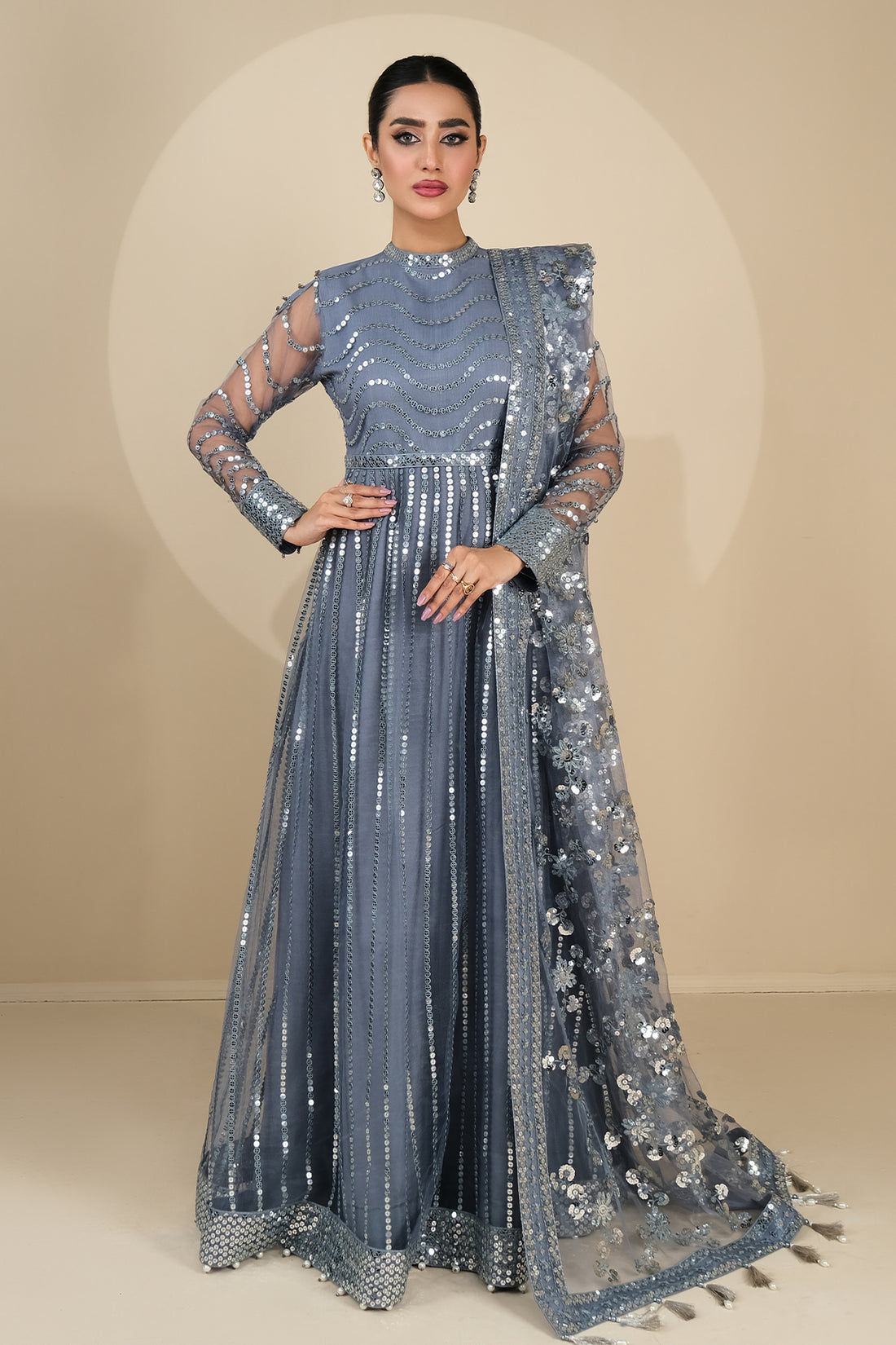Alizeh | Formals Collection | SEFA UF-V03D02 - by - Libasekhas UK - Registered Vendor of : Alizeh - 100% Original Designer Dresss
