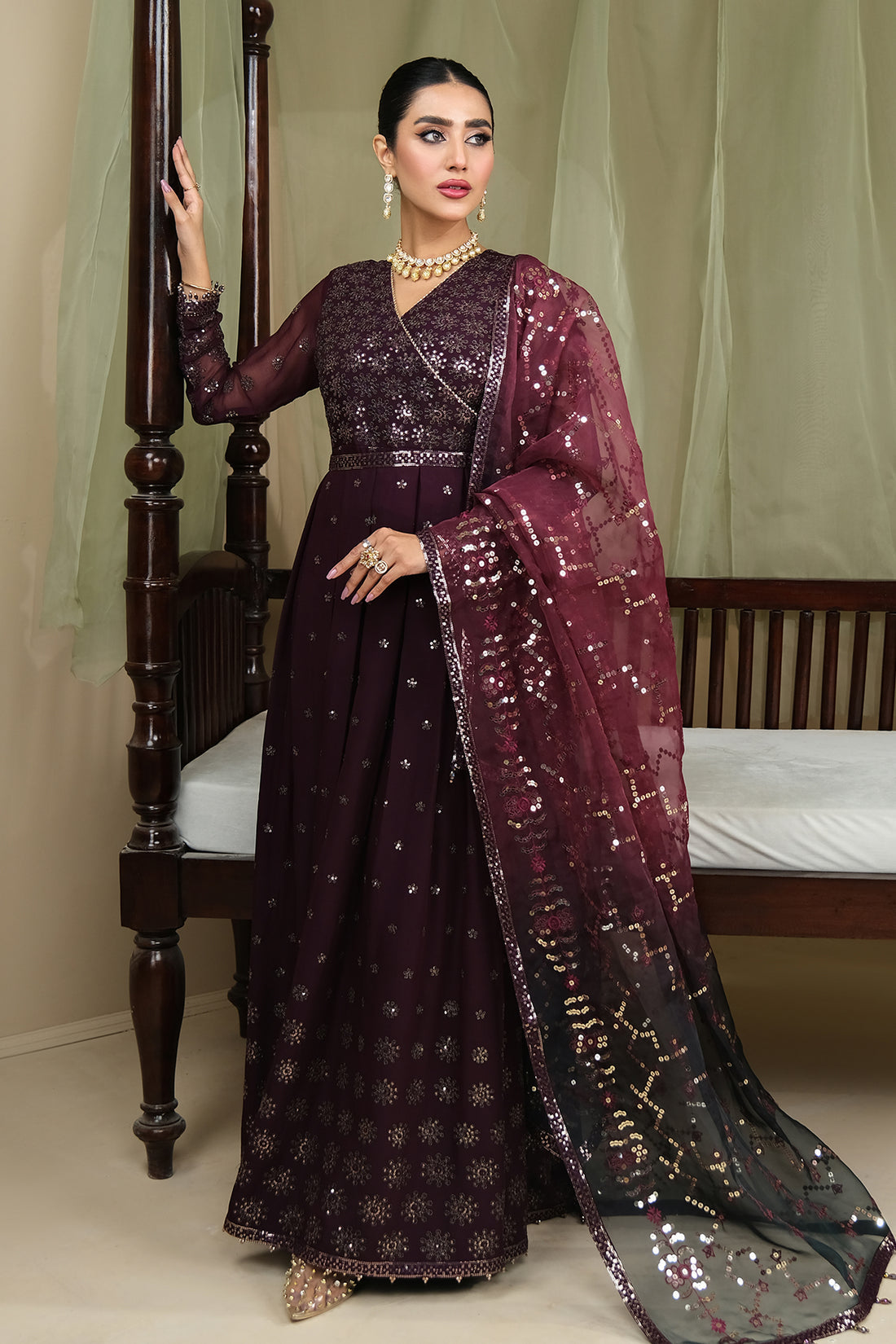 Alizeh | Formals Collection | ZURI UF-V03D03 - by - Libasekhas UK - Registered Vendor of : Alizeh - 100% Original Designer Dresss