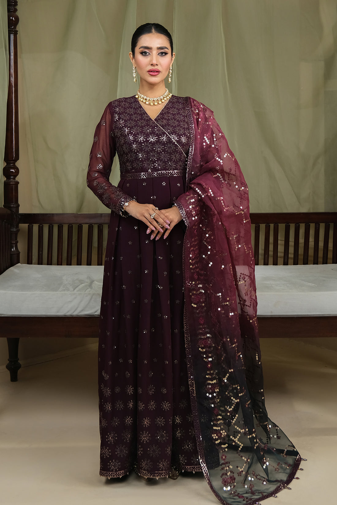 Alizeh | Formals Collection | ZURI UF-V03D03 - by - Libasekhas UK - Registered Vendor of : Alizeh - 100% Original Designer Dresss