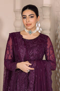 Alizeh | Dua Formals 23 | DUA-V01D03A- SYLVI ( PURPLE ) - by - Libasekhas UK - Registered Vendor of : Alizeh - 100% Original Designer Dresss