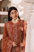 Alizeh | Dua Formals 23 | DUA-V01D02A- LYRA ( RUST ) - by - Libasekhas UK - Registered Vendor of : Alizeh - 100% Original Designer Dresss