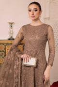 Alizeh | Dua Formals 23 | DUA-V01D05B- RYAN ( BEIGE ) - by - Libasekhas UK - Registered Vendor of : Alizeh - 100% Original Designer Dresss