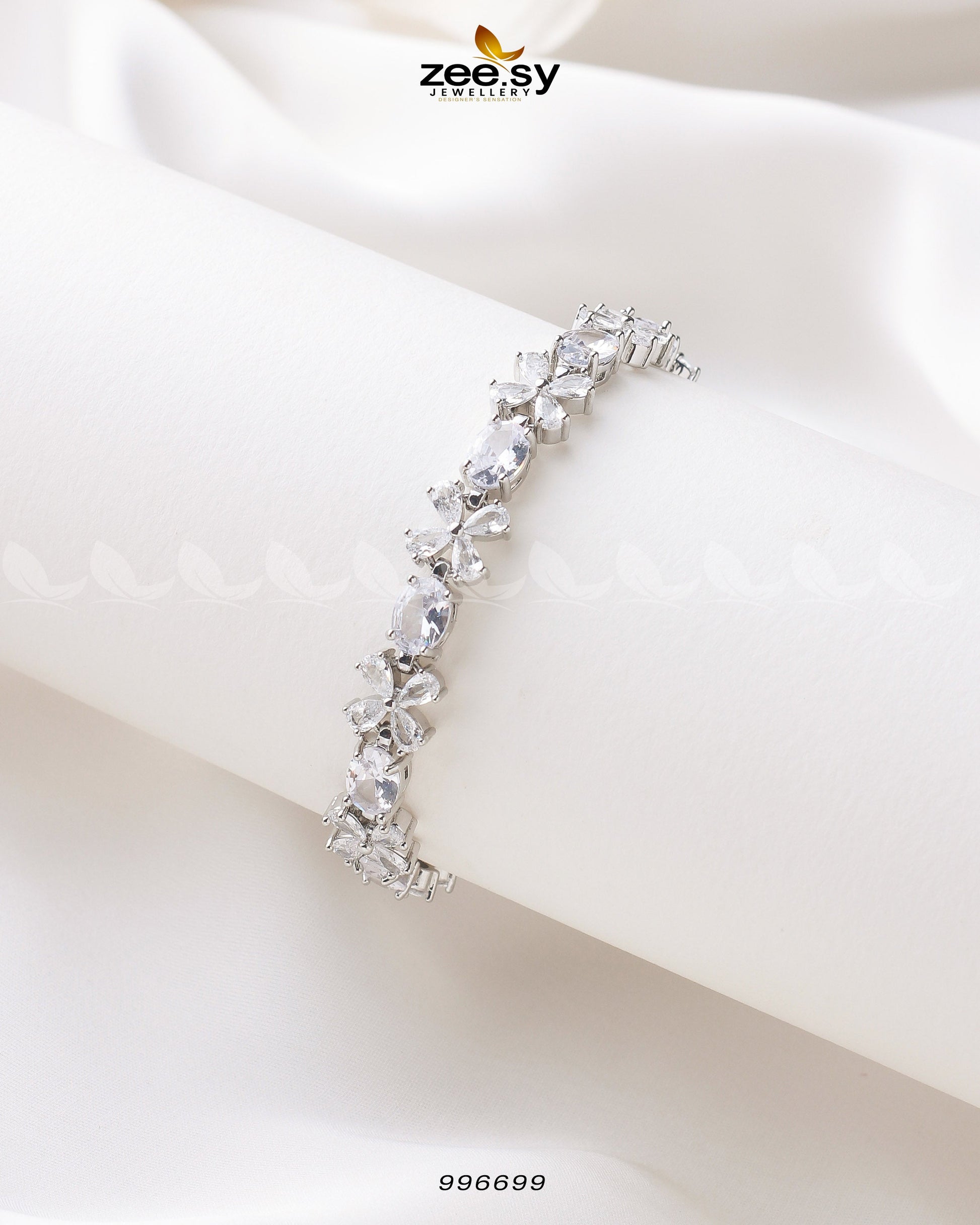 Lisianthus Bracelet - by - Libasekhas UK - Registered Vendor of : Zeesy - 100% Original Designer Dresss