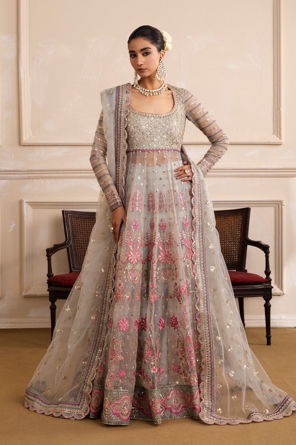 Maryum N Maria | Izara Formals | AMUMET - MW40026 - by - Libasekhas UK - Registered Vendor of : Maryum N Maria - 100% Original Designer Dresss