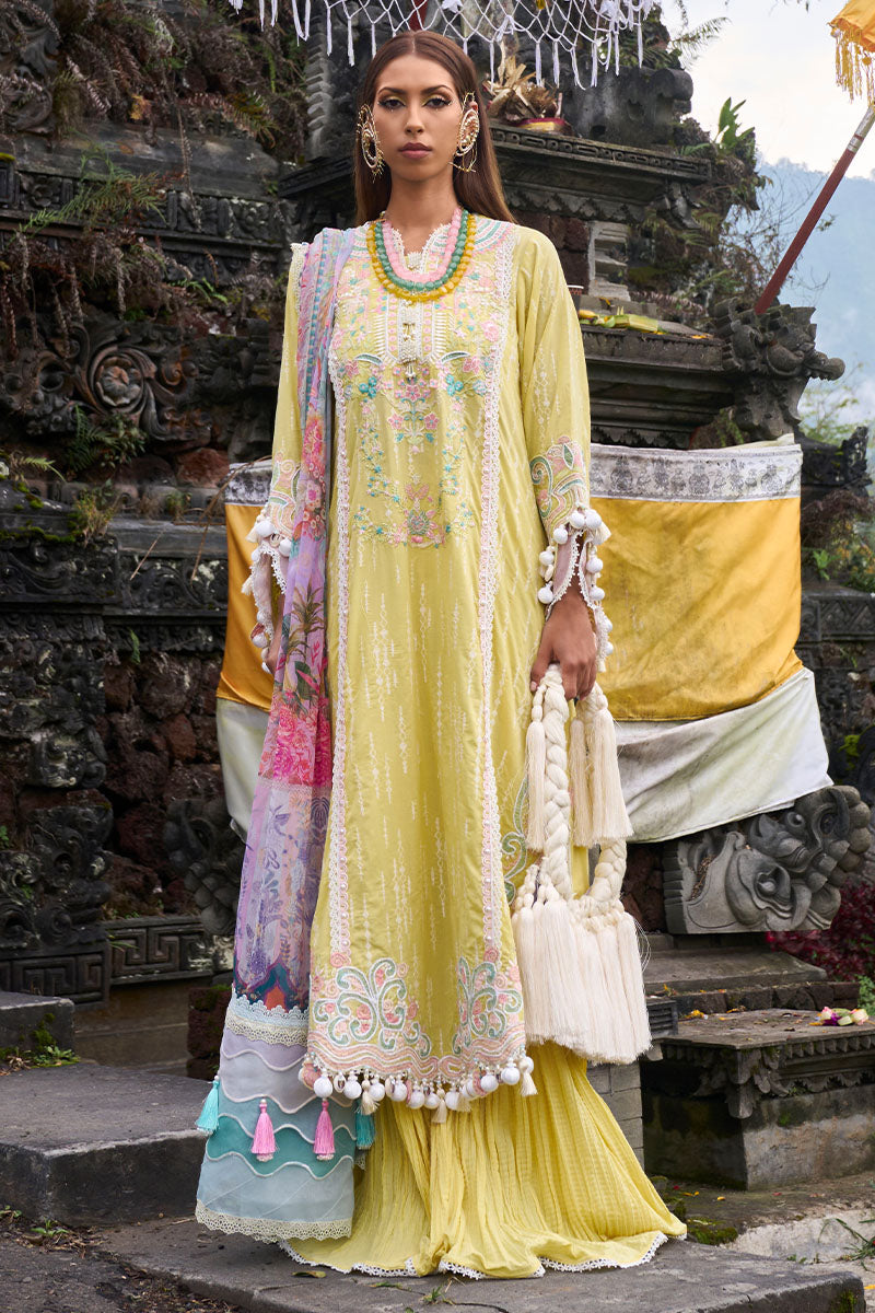 Ansab Jahangir | Zoha Lawn 24 | MARIGOLD - by - Libasekhas UK - Registered Vendor of : Ansab Jahangir - 100% Original Designer Dresss