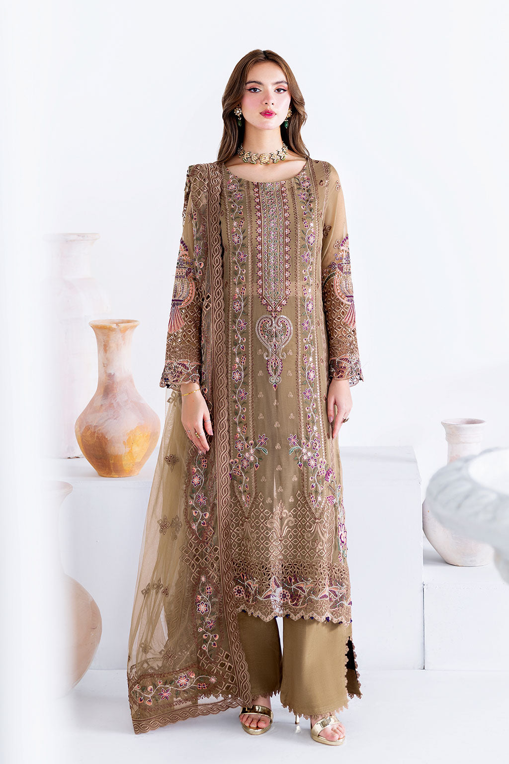 Ramsha | Arzoo Chiffon | U-210 - by Libasekhas UK - Registered Vendor of : Ramsha - 100% Original Designer Dress
