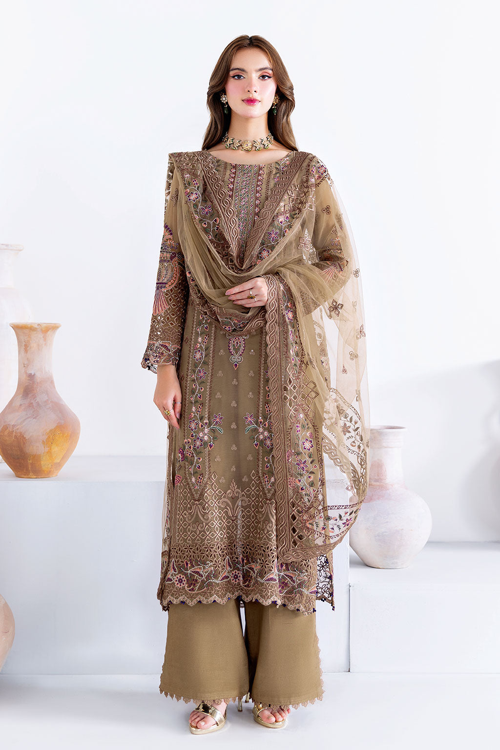 Ramsha | Arzoo Chiffon | U-210 - by Libasekhas UK - Registered Vendor of : Ramsha - 100% Original Designer Dress