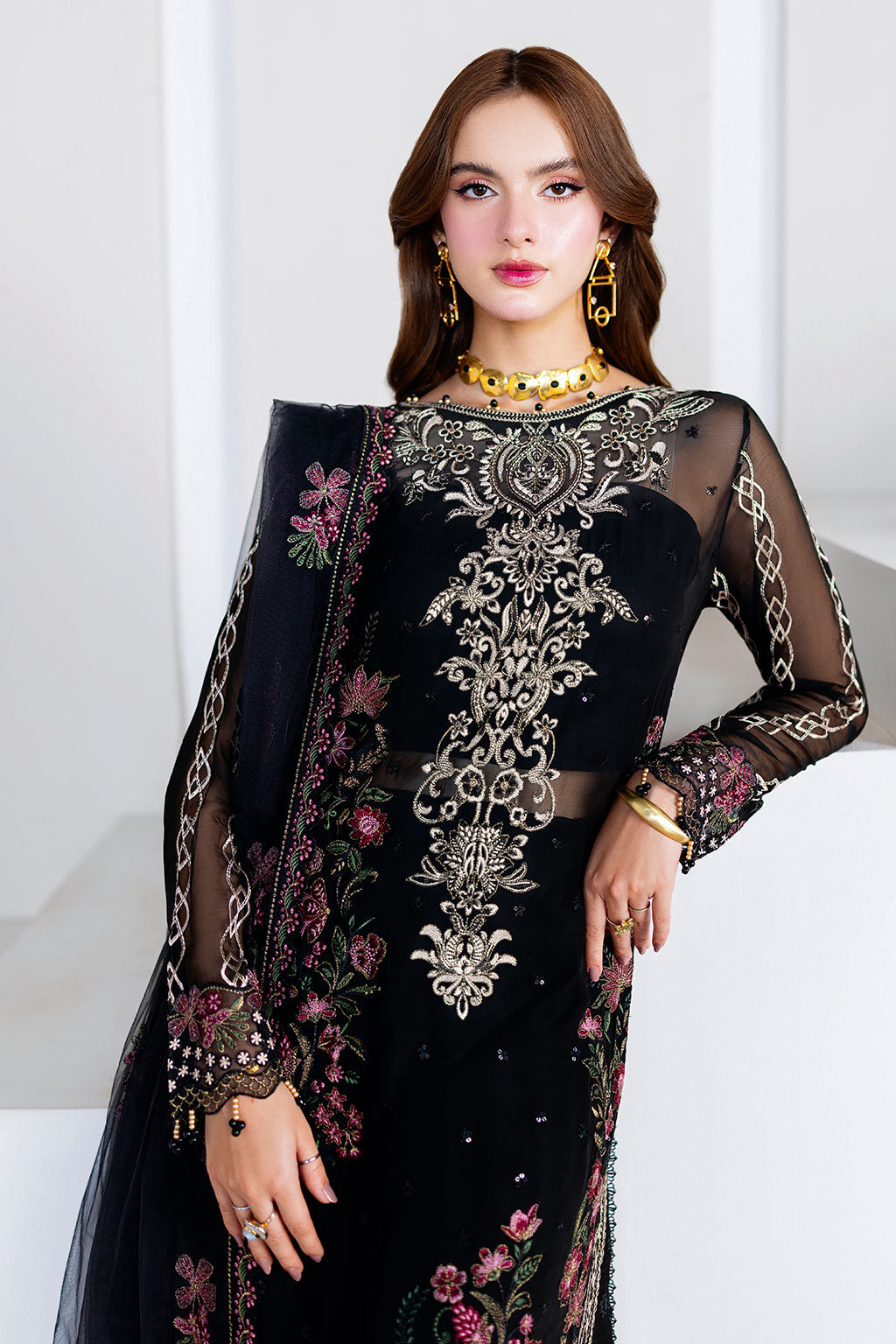 Ramsha | Arzoo Chiffon | U-204 - by Libasekhas UK - Registered Vendor of : Ramsha - 100% Original Designer Dress