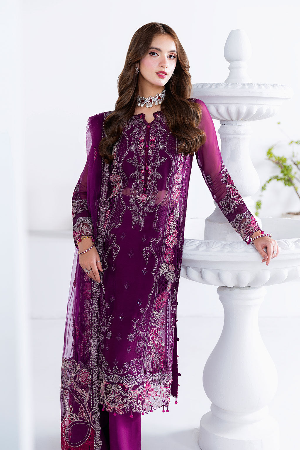 Ramsha | Arzoo Chiffon | U-206 - by Libasekhas UK - Registered Vendor of : Ramsha - 100% Original Designer Dress