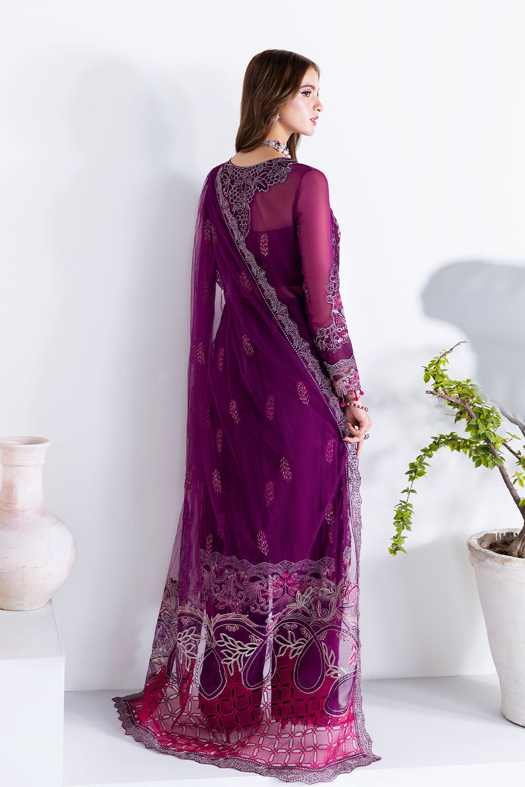 Ramsha | Arzoo Chiffon | U-206 - by Libasekhas UK - Registered Vendor of : Ramsha - 100% Original Designer Dress