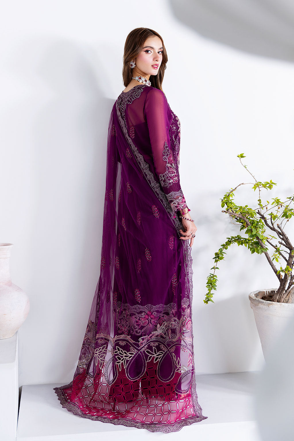 Ramsha | Arzoo Chiffon | U-206 - by Libasekhas UK - Registered Vendor of : Ramsha - 100% Original Designer Dress