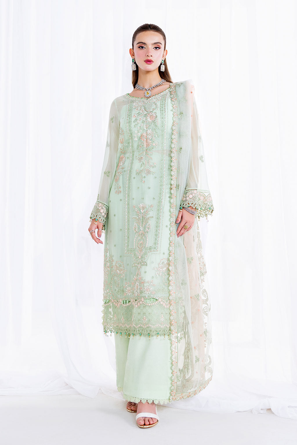 Ramsha | Arzoo Chiffon | U-207 - by Libasekhas UK - Registered Vendor of : Ramsha - 100% Original Designer Dress