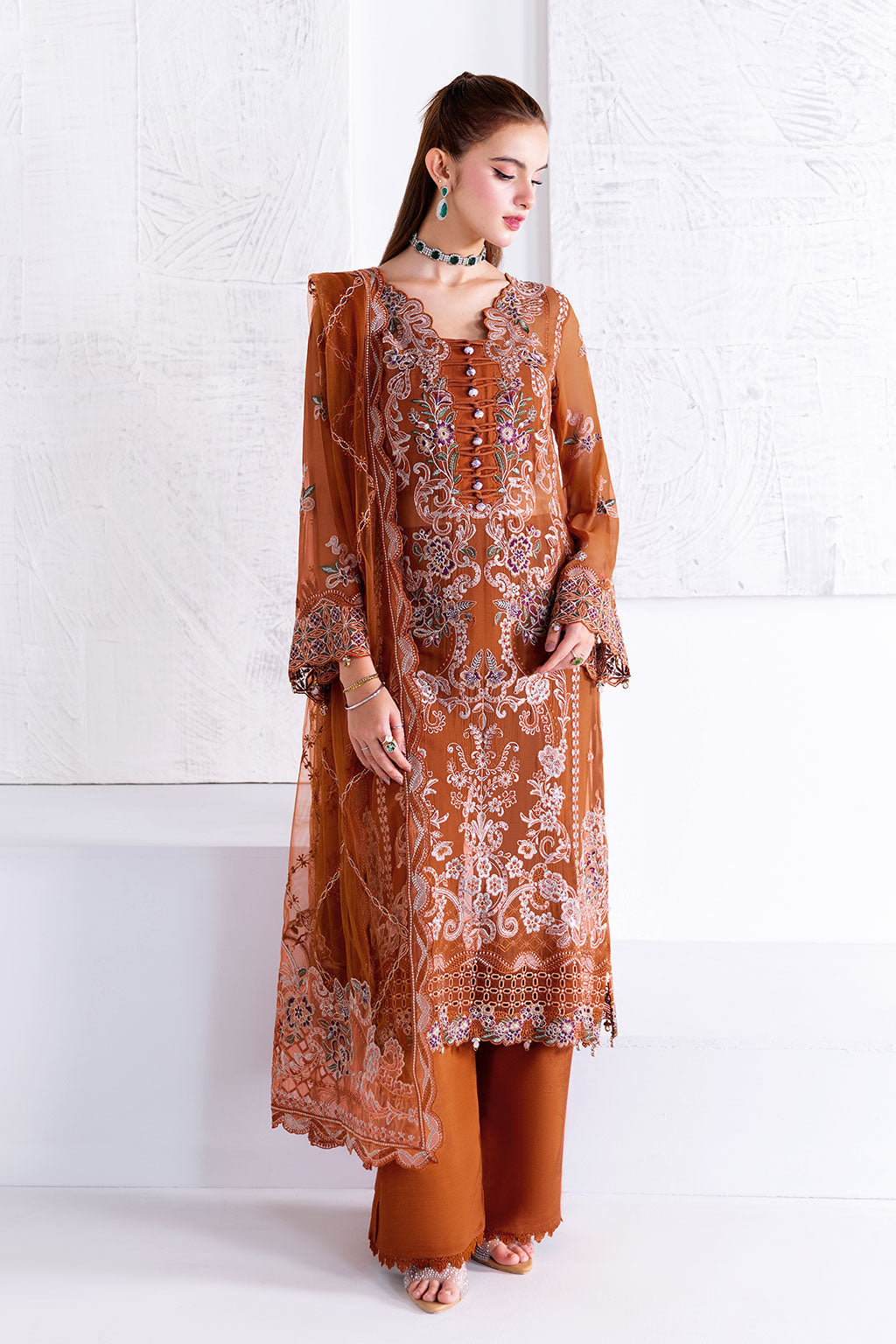 Ramsha | Arzoo Chiffon | U-208 - by Libasekhas UK - Registered Vendor of : Ramsha - 100% Original Designer Dress