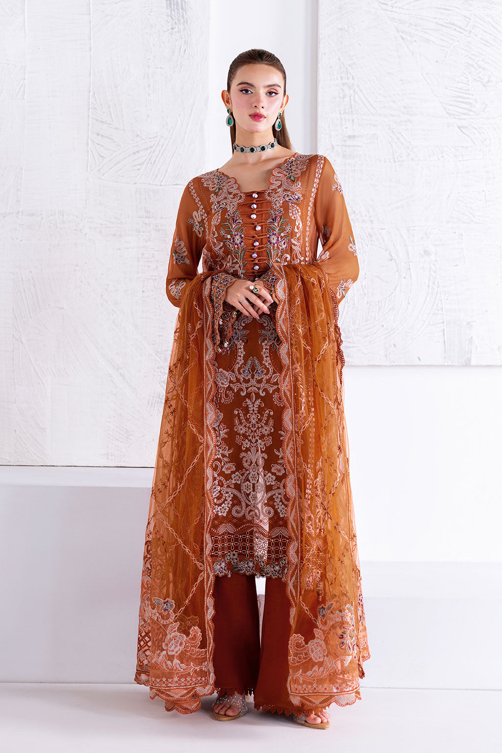 Ramsha | Arzoo Chiffon | U-208 - by Libasekhas UK - Registered Vendor of : Ramsha - 100% Original Designer Dress
