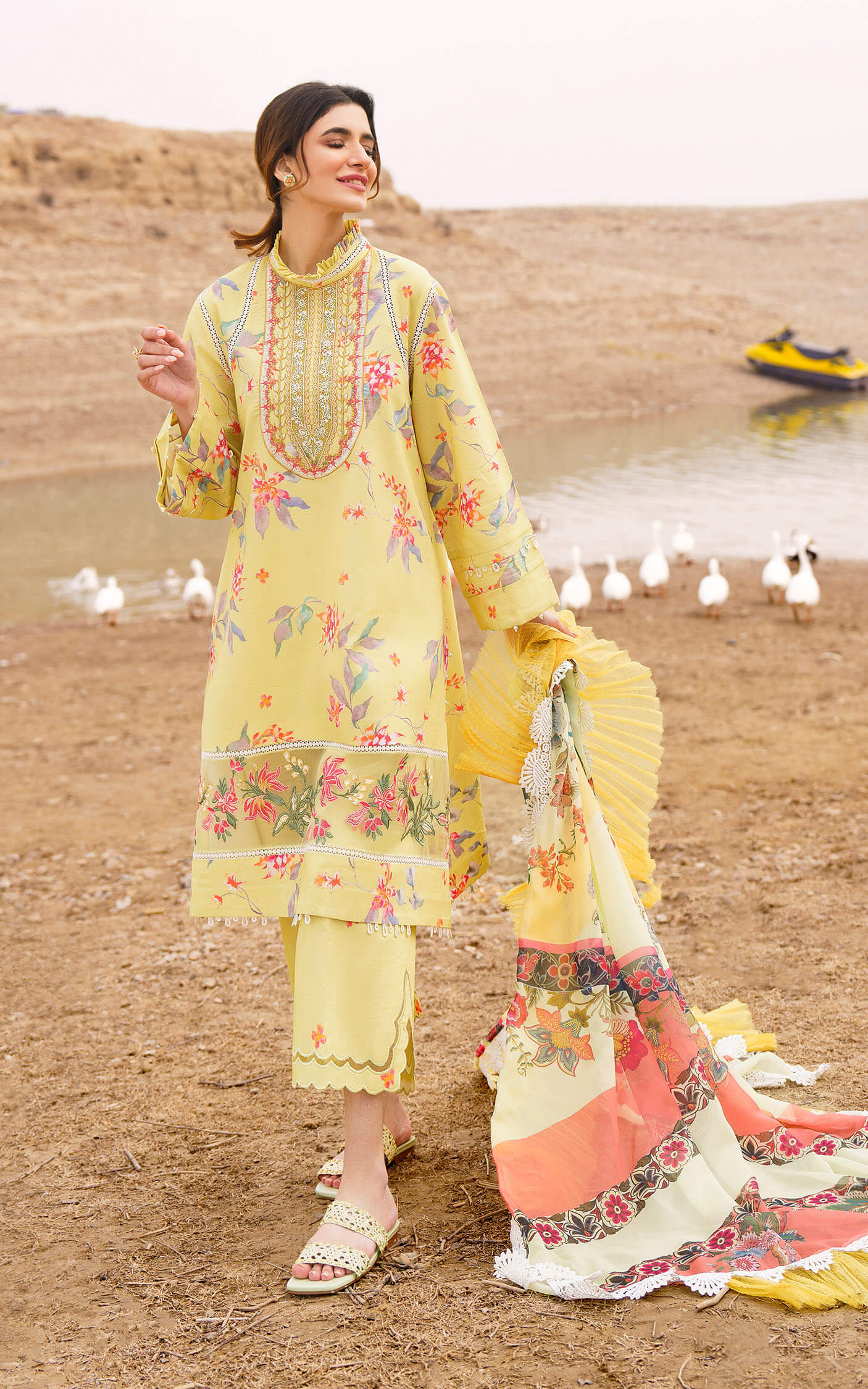 Asifa and Nabeel | Meraki Summer 24 | ORCHID-U141M007 - by - Libasekhas UK - Registered Vendor of : Asifa and Nabeel - 100% Original Designer Dresss