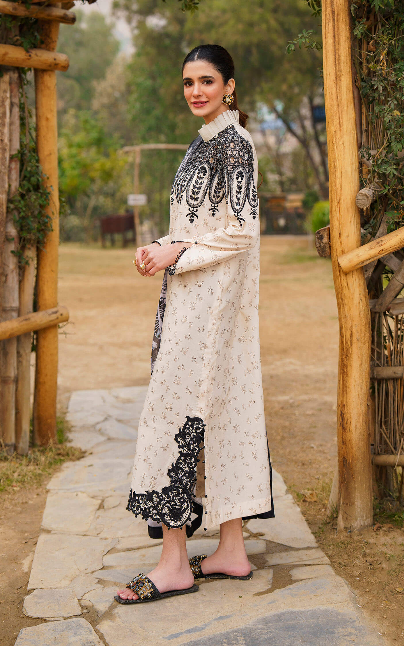 Asifa and Nabeel | Meraki Summer 24 | SNOWDROP-U141M002 - by - Libasekhas UK - Registered Vendor of : Asifa and Nabeel - 100% Original Designer Dresss