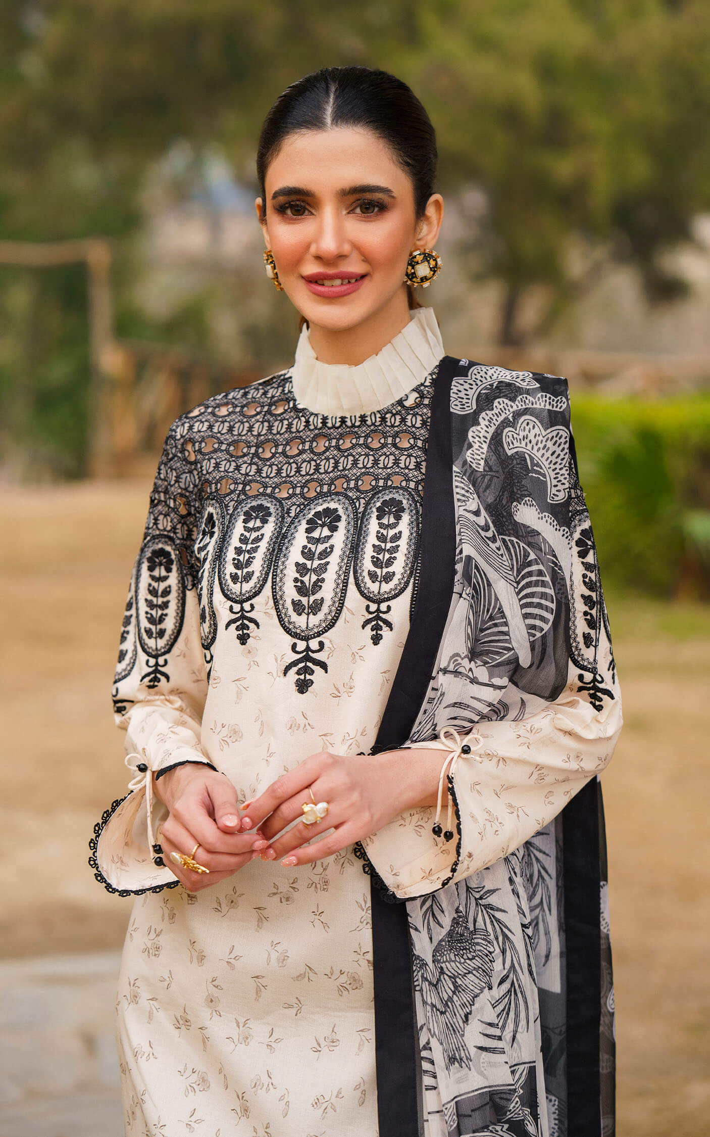 Asifa and Nabeel | Meraki Summer 24 | SNOWDROP-U141M002 - by - Libasekhas UK - Registered Vendor of : Asifa and Nabeel - 100% Original Designer Dresss