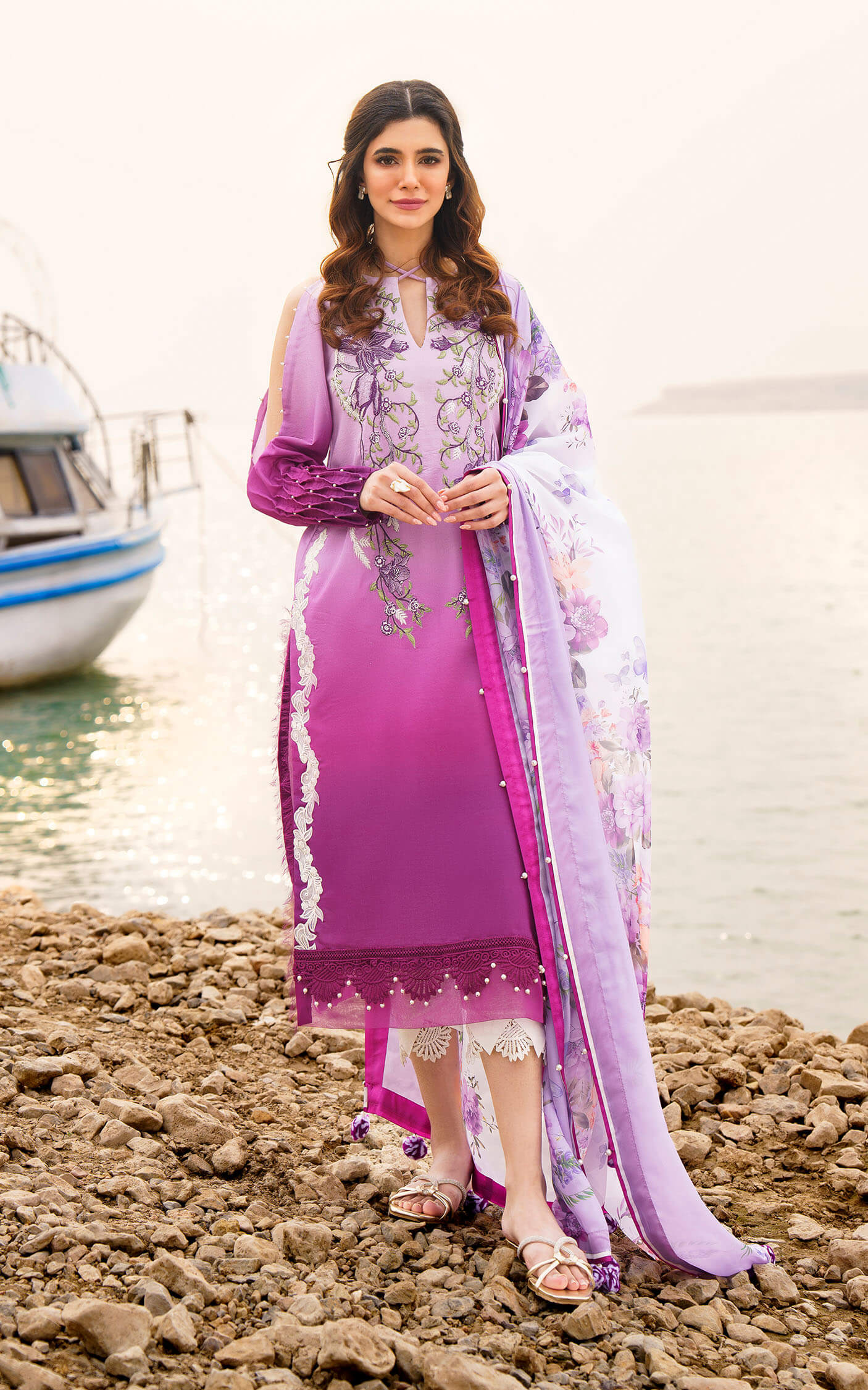 Asifa and Nabeel | Meraki Summer 24 | CALLA-U141M018 - by - Libasekhas UK - Registered Vendor of : Asifa and Nabeel - 100% Original Designer Dresss