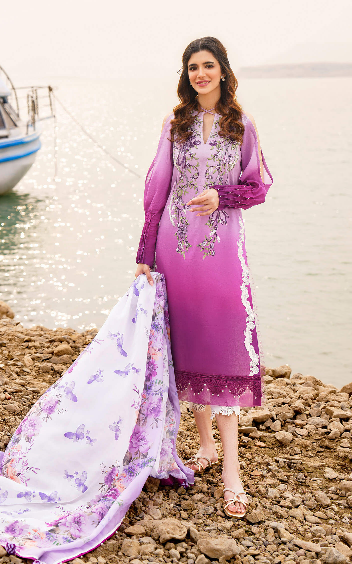 Asifa and Nabeel | Meraki Summer 24 | CALLA-U141M018 - by - Libasekhas UK - Registered Vendor of : Asifa and Nabeel - 100% Original Designer Dresss