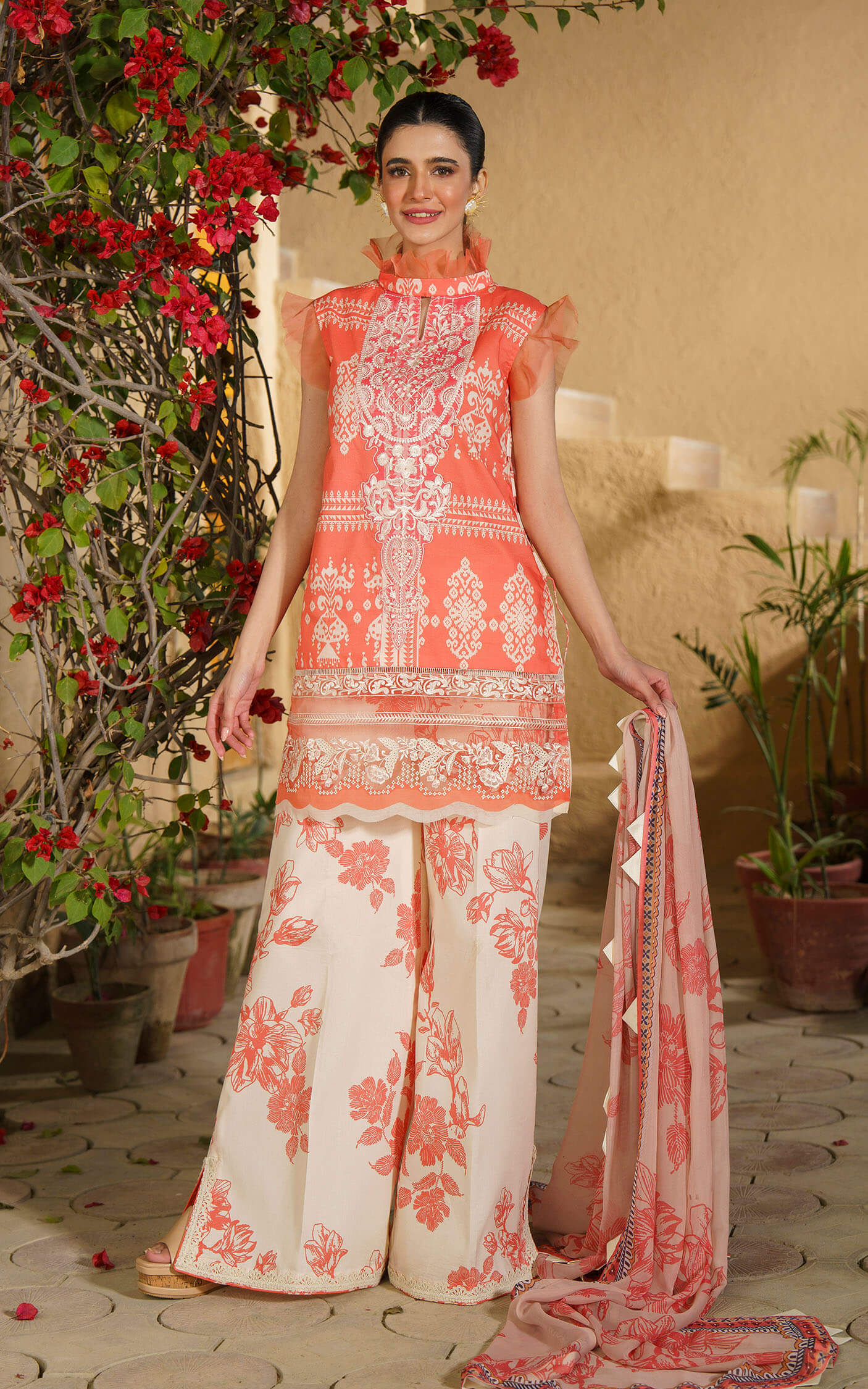 Asifa and Nabeel | Meraki Summer 24 | DAHLIA-U141M001 - by - Libasekhas UK - Registered Vendor of : Asifa and Nabeel - 100% Original Designer Dresss