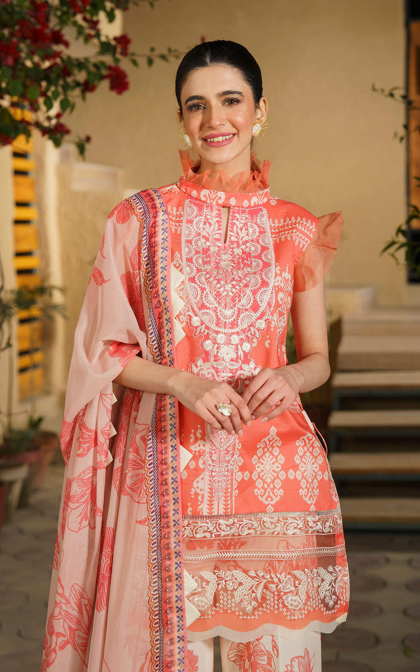 Asifa and Nabeel | Meraki Summer 24 | DAHLIA-U141M001 - by - Libasekhas UK - Registered Vendor of : Asifa and Nabeel - 100% Original Designer Dresss