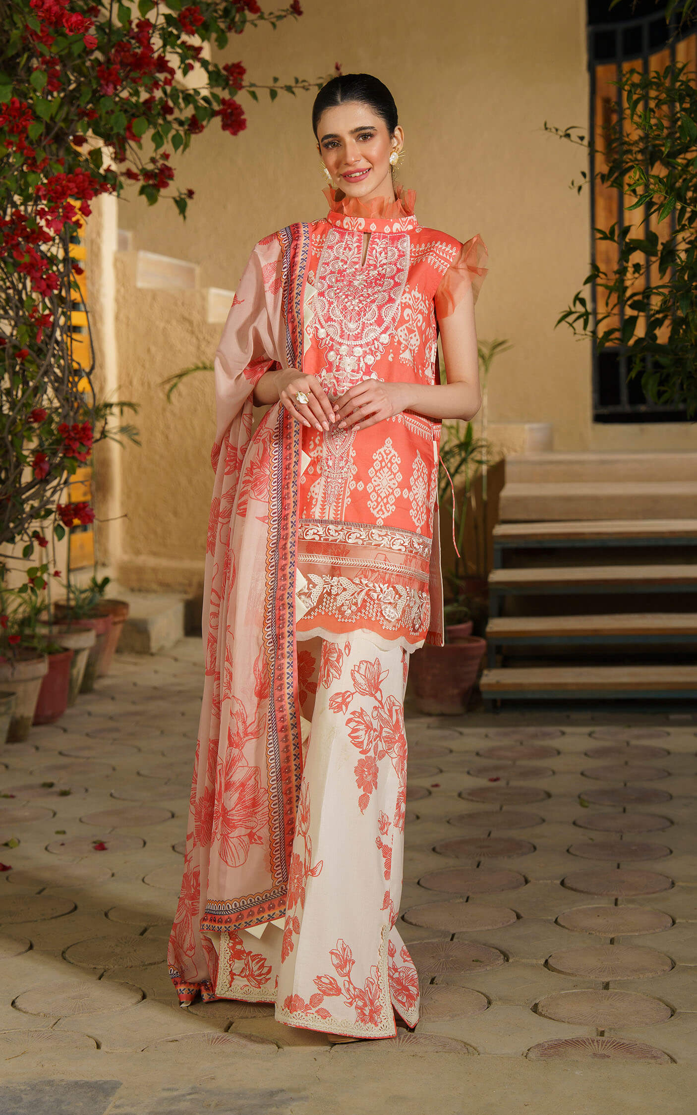Asifa and Nabeel | Meraki Summer 24 | DAHLIA-U141M001 - by - Libasekhas UK - Registered Vendor of : Asifa and Nabeel - 100% Original Designer Dresss