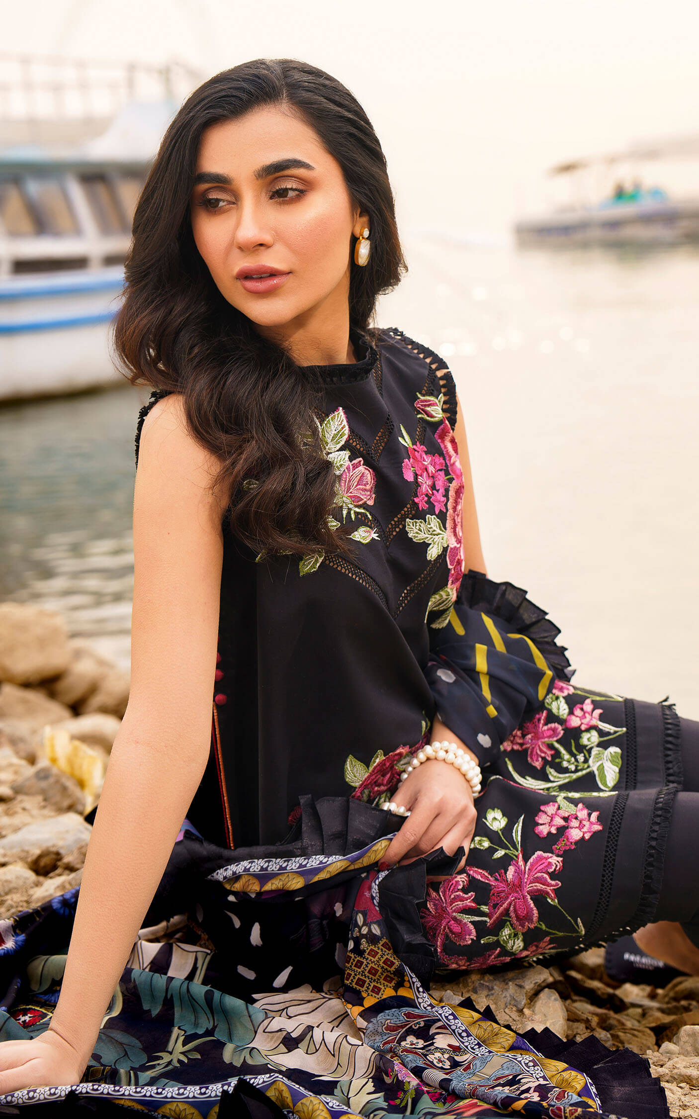 Asifa and Nabeel | Meraki Summer 24 | DAPHNE-U141M019 - by - Libasekhas UK - Registered Vendor of : Asifa and Nabeel - 100% Original Designer Dresss