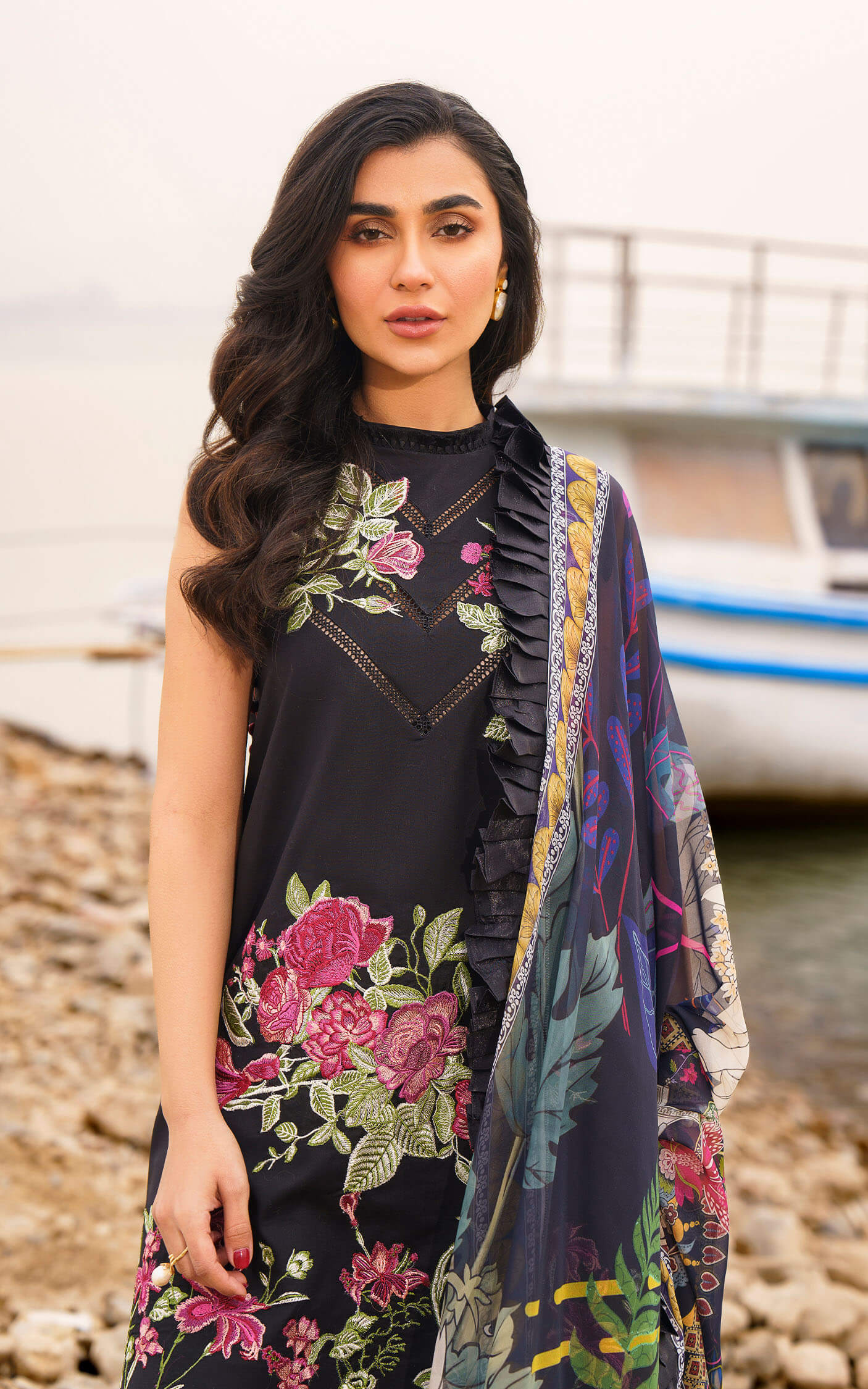 Asifa and Nabeel | Meraki Summer 24 | DAPHNE-U141M019 - by - Libasekhas UK - Registered Vendor of : Asifa and Nabeel - 100% Original Designer Dresss