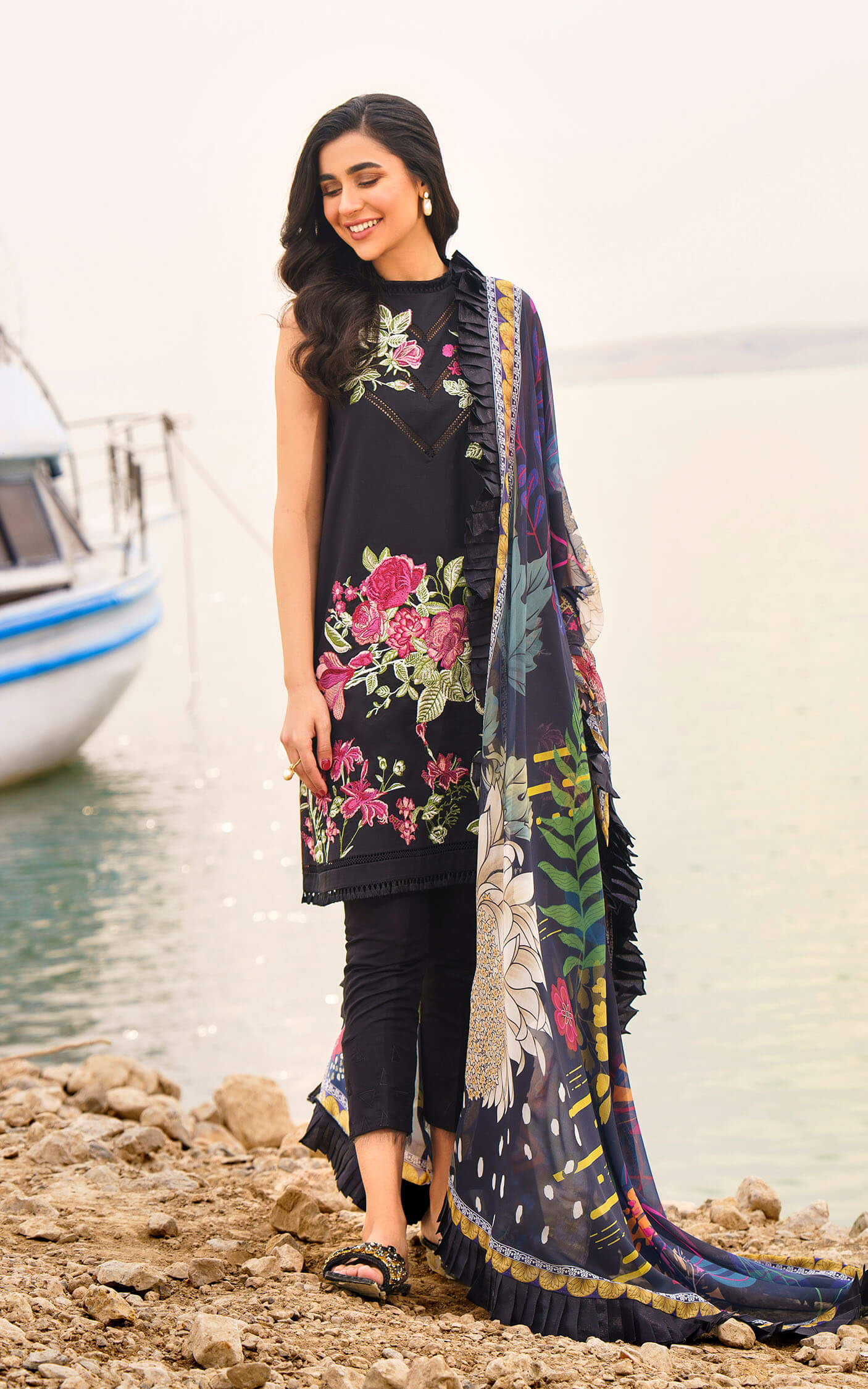 Asifa and Nabeel | Meraki Summer 24 | DAPHNE-U141M019 - by - Libasekhas UK - Registered Vendor of : Asifa and Nabeel - 100% Original Designer Dresss