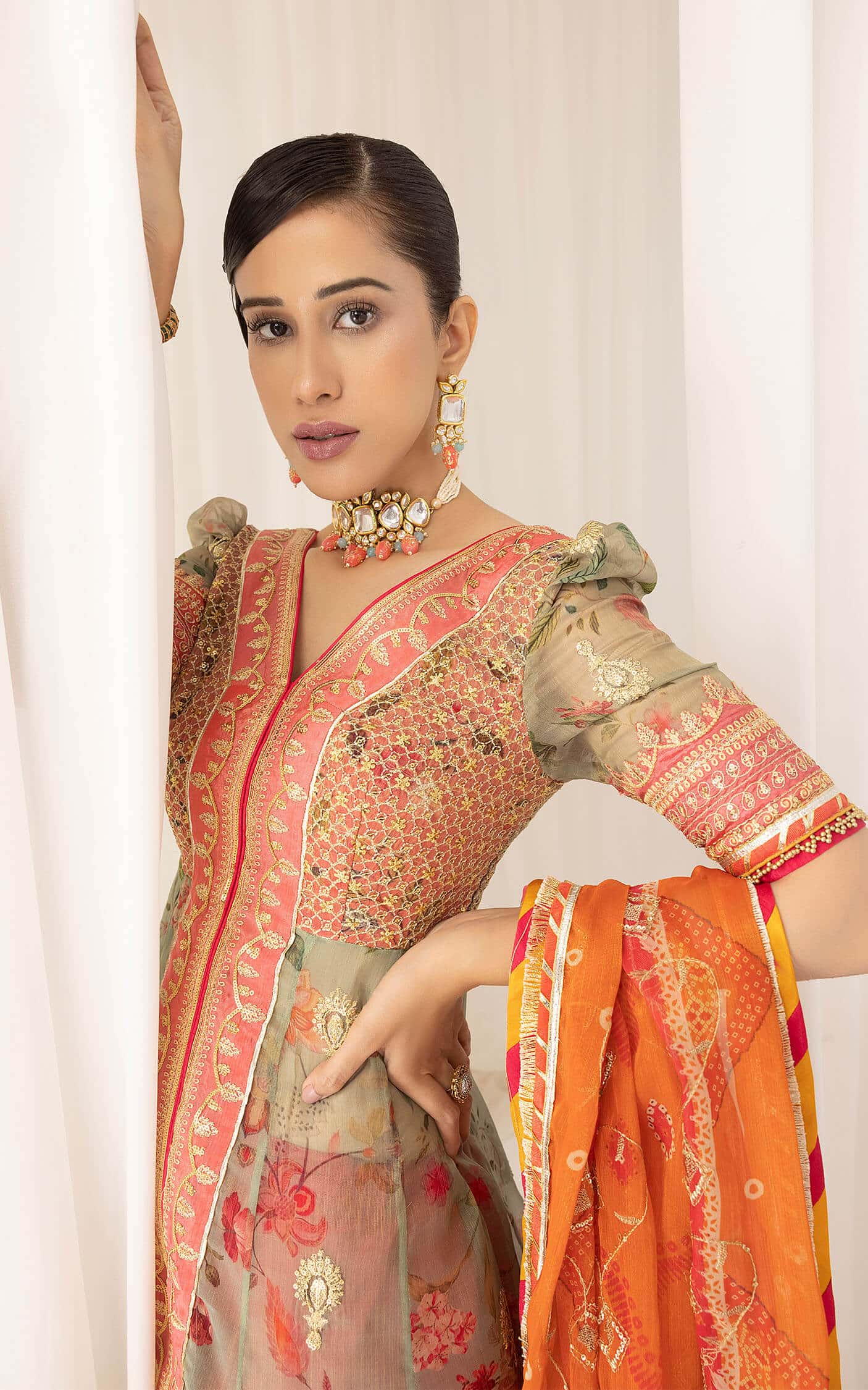Asifa and Nabeel | Barasti Festive 23 | Rangoli (ANB-01) - by - Libasekhas UK - Registered Vendor of : Asifa and Nabeel - 100% Original Designer Dresss