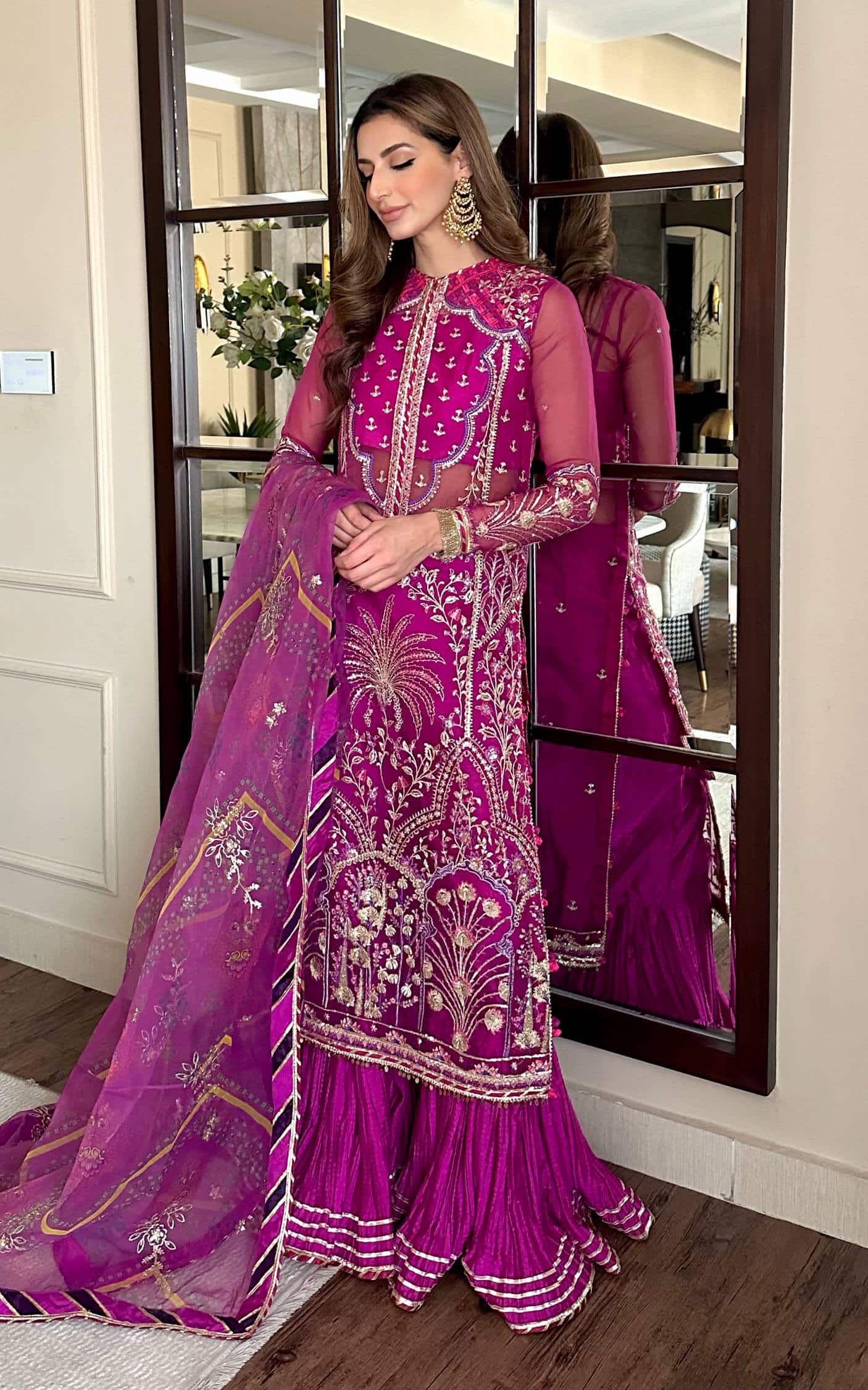 Asifa and Nabeel | Barasti Festive 23 | Raqs (ANB-02) - by - Libasekhas UK - Registered Vendor of : Asifa and Nabeel - 100% Original Designer Dresss