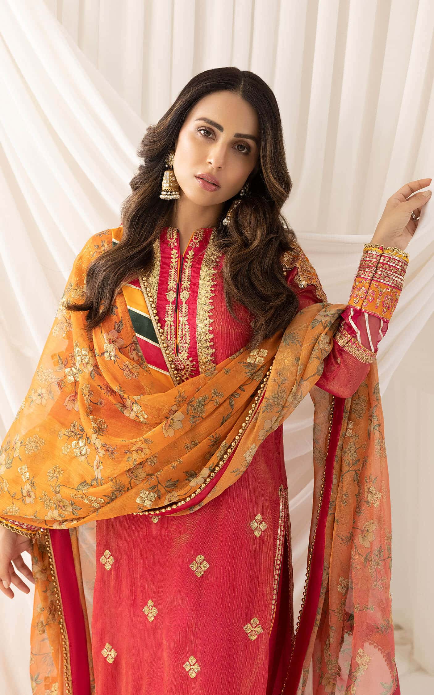 Asifa and Nabeel | Barasti Festive 23 | Sunehri (ANB-04) - by - Libasekhas UK - Registered Vendor of : Asifa and Nabeel - 100% Original Designer Dresss