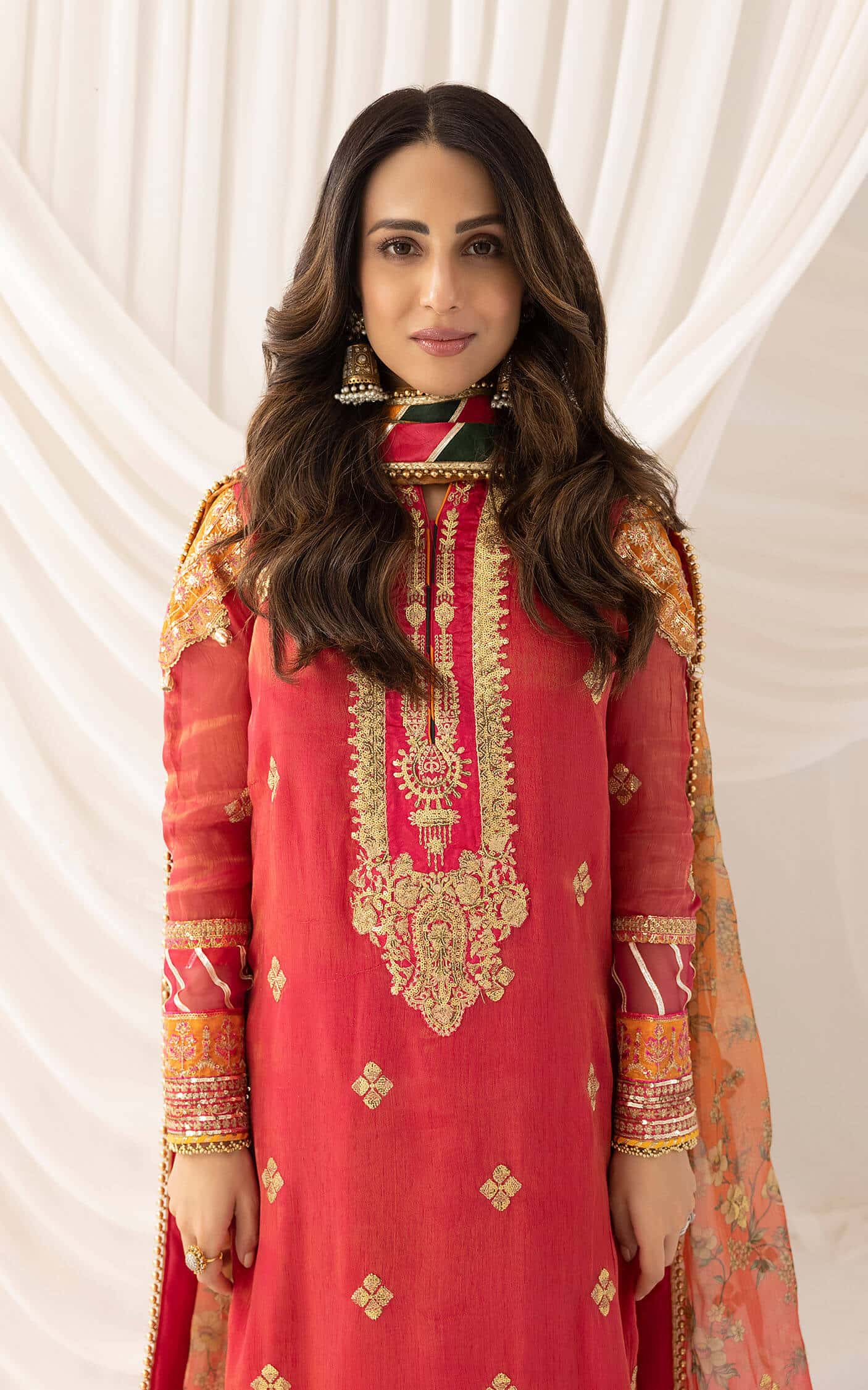 Asifa and Nabeel | Barasti Festive 23 | Sunehri (ANB-04) - by - Libasekhas UK - Registered Vendor of : Asifa and Nabeel - 100% Original Designer Dresss
