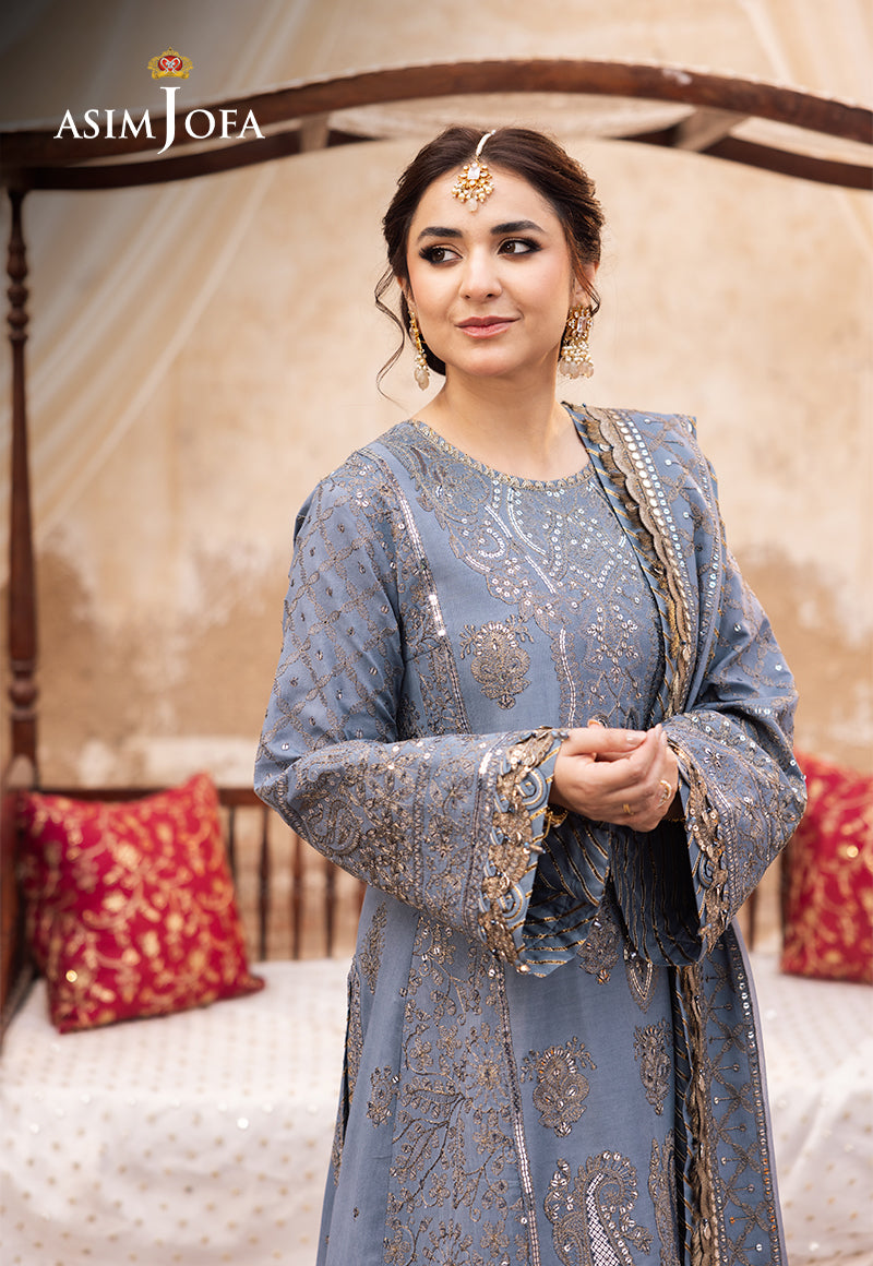 Asim Jofa | Chikankari Eid24 | AJCE-12 - by - Libasekhas UK - Registered Vendor of : Asim Jofa - 100% Original Designer Dresss