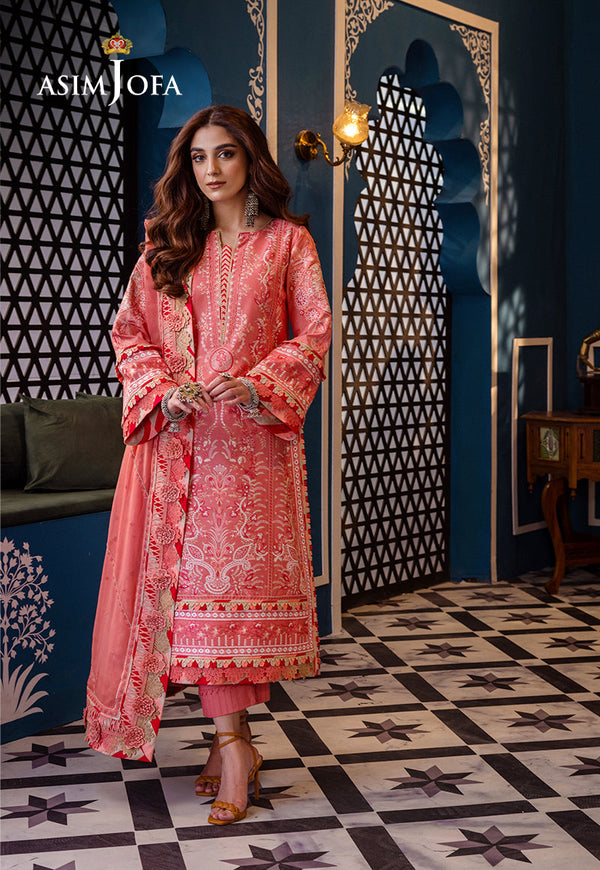 Asim Jofa | Fasana e Ishq Eid Luxury Lawn | AJFI-07 - by - Libasekhas UK - Registered Vendor of : Asim Jofa - 100% Original Designer Dresss