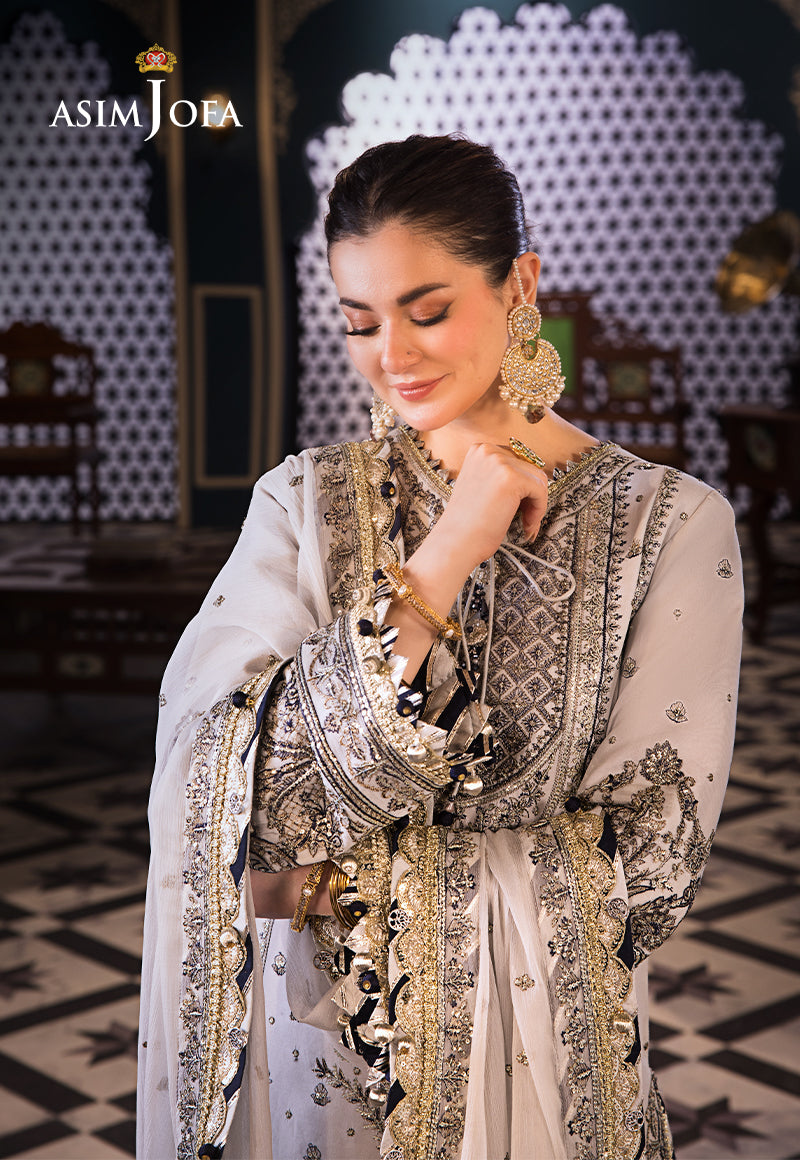 Asim Jofa | Fasana e Ishq Eid Luxury Lawn | AJFI-28 - by - Libasekhas UK - Registered Vendor of : Asim Jofa - 100% Original Designer Dresss