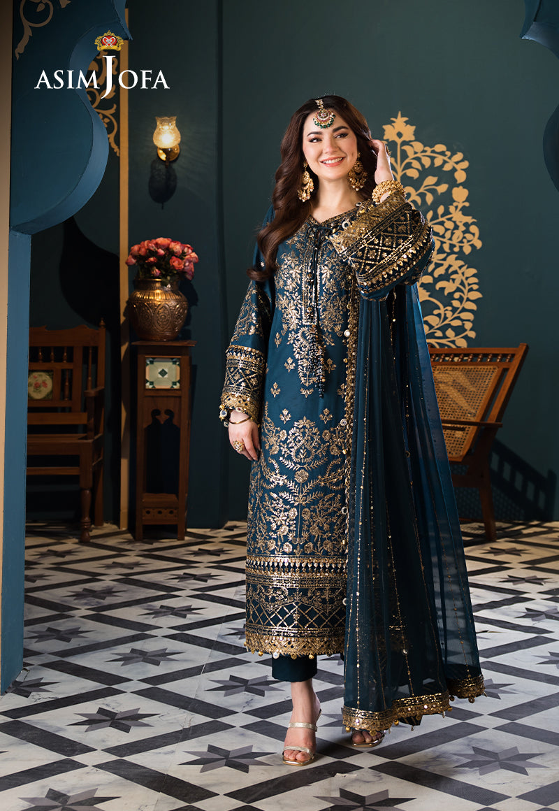 Asim Jofa | Fasana e Ishq Eid Luxury Lawn | AJFI-30 - by - Libasekhas UK - Registered Vendor of : Asim Jofa - 100% Original Designer Dresss