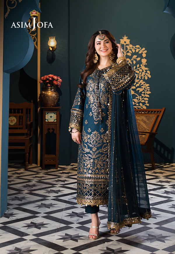 Asim Jofa | Fasana e Ishq Eid Luxury Lawn | AJFI-30 - by - Libasekhas UK - Registered Vendor of : Asim Jofa - 100% Original Designer Dresss
