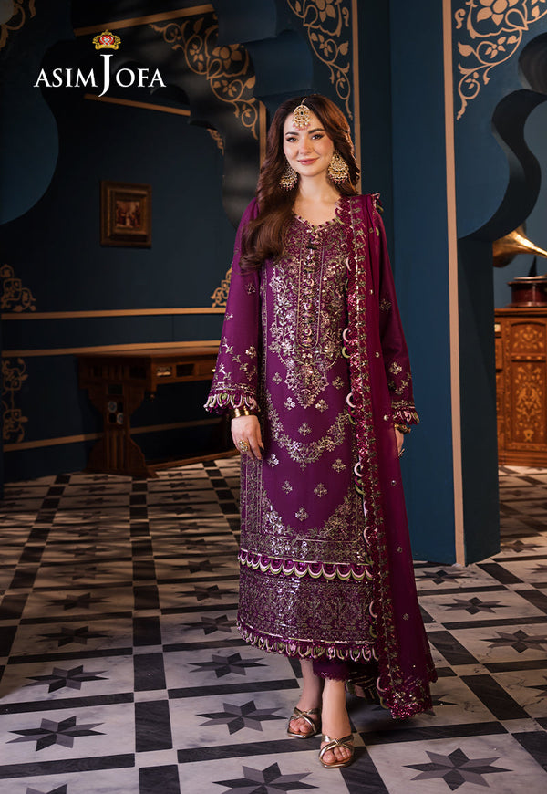 Asim Jofa | Fasana e Ishq Eid Luxury Lawn | AJFI-11 - by - Libasekhas UK - Registered Vendor of : Asim Jofa - 100% Original Designer Dresss